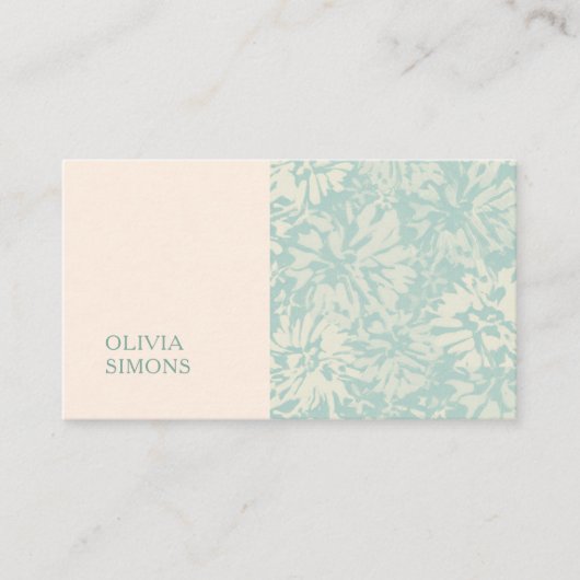 Minimalist Business Cards in boho floral style. 名刺 (正面)