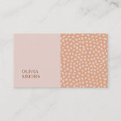 Minimalist Business Cards in boho style. 名刺 (正面)