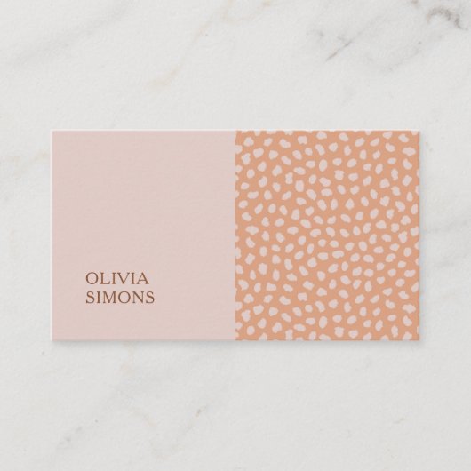 Minimalist Business Cards in boho style. 名刺 (正面)