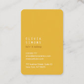 Minimalist Business Cards in trendy Color 名刺 (裏面)