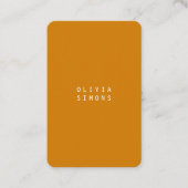 Minimalist Business Cards in trendy Color 名刺 (正面)