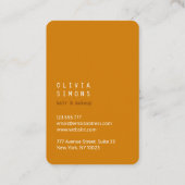 Minimalist Business Cards in trendy Color 名刺 (裏面)
