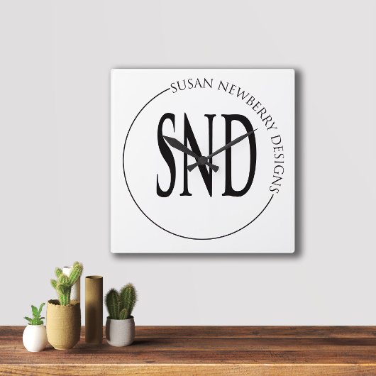 Minimalist Business Corporate Gift and Decor スクエア壁時計