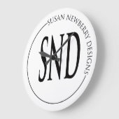 Minimalist Business Corporate Gift and Decor ラージ壁時計 (傾斜)