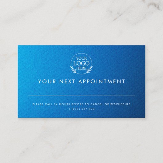 Minimalist Business Design with Custom Logo – Pro 予約カード (正面)