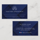 Minimalist Business Design with Custom Logo – Pro 予約カード (正面/裏面)