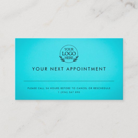 Minimalist Business Design with Custom Logo – Pro 予約カード (正面)