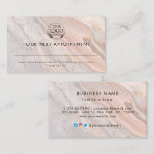 Minimalist Business Design with Custom Logo – Pro 予約カード (正面/裏面)