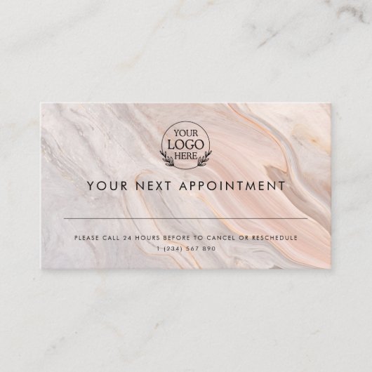 Minimalist Business Design with Custom Logo – Pro 予約カード (正面)