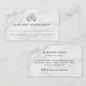 Minimalist Business Design with Custom Logo – Pro 予約カード (正面/裏面)