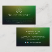Minimalist Business Design with Custom Logo – Pro 予約カード (正面/裏面)