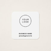 Minimalist Business Logo and Google Review QR Code (正面)