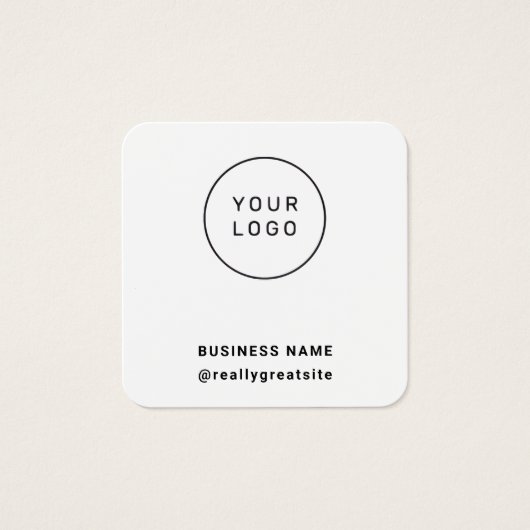 Minimalist Business Logo and Google Review QR Code (正面)