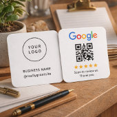 Minimalist Business Logo and Google Review QR Code
