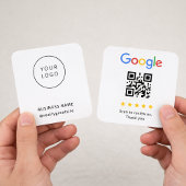 Minimalist Business Logo and Google Review QR Code
