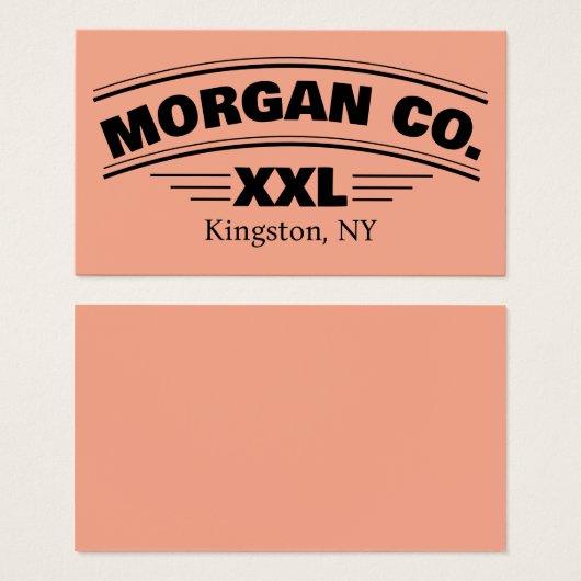 Minimalist Business Logo Label Clothing (正面&裏面)