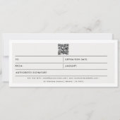 Minimalist Business Logo QR Code Gift Certificate (正面)