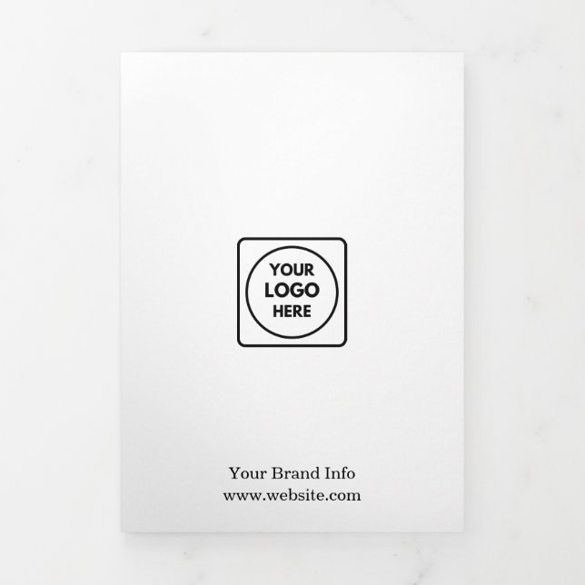Minimalist Business Logo | Simple Trifold Design 三つ折りカード (カバー)