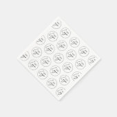 Minimalist Business Logo Step Repeat Pattern スタンダードカクテルナプキン (角)