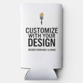 Minimalist Business Office Promotional Blank スリム缶クーラー (裏面)