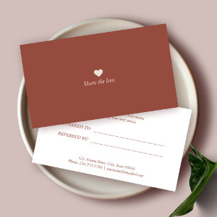 Minimalist Business Referral Card 紹介カード