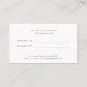 Minimalist Business Referral Card 紹介カード (裏面)