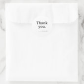 Minimalist Business Thank You Sticker ラウンドシール (バッグ)