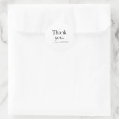 Minimalist Business Thank You Sticker ラウンドシール (バッグ)