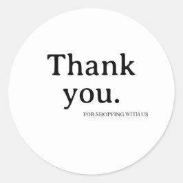 Minimalist Business Thank You Sticker ラウンドシール