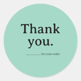 Minimalist Business Thank You Sticker ラウンドシール
