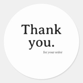 Minimalist Business Thank You Sticker ラウンドシール