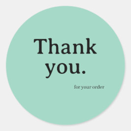 Minimalist Business Thank You Sticker ラウンドシール