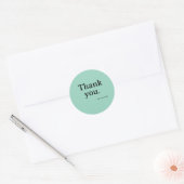 Minimalist Business Thank You Sticker ラウンドシール (封筒)