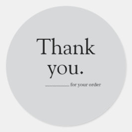 Minimalist Business Thank You Sticker ラウンドシール