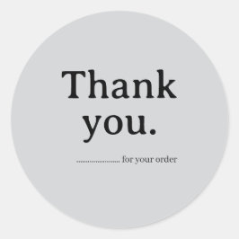 Minimalist Business Thank You Sticker ラウンドシール