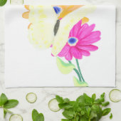 Minimalist Butterfly and Flowers 'Simple Things'  キッチンタオル (折り畳み)