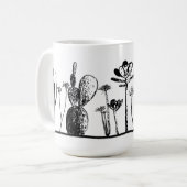 Minimalist Cactus Coffee Mug コーヒーマグカップ (正面左)