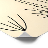 Minimalist Cactus Line Art ポスター (角)