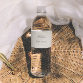 Minimalist Calligraphy Editorial Wedding ペットボトルラベル