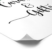 Minimalist Calligraphy Eucalyptus Cards and Gifts  ポスター (角)