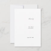 Minimalist Calligraphy Flat Thank You Card サンキューカード (裏面)