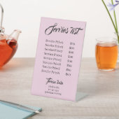 Minimalist Calligraphy Price List Service Display  台座サイン (インサイチュ)