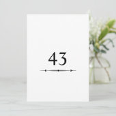 Minimalist calligraphy text birthday party  招待状 (スタンド正面)