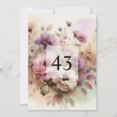 Minimalist calligraphy text birthday party 招待状 (正面)