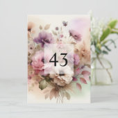 Minimalist calligraphy text birthday party  招待状 (スタンド正面)