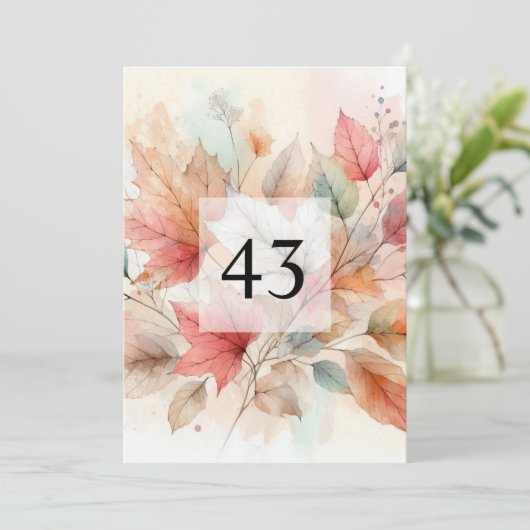 Minimalist calligraphy text birthday party 招待状 (スタンド正面)