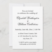 Minimalist calligraphy text  invitation 招待状 (裏面)