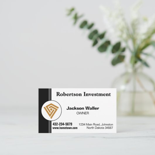 Minimalist Calling Card for Any Business 名刺 (スタンド正面)