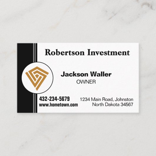 Minimalist Calling Card for Any Business 名刺 (正面)