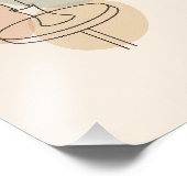 Minimalist Candle Line Art Poster フォトプリント (角)